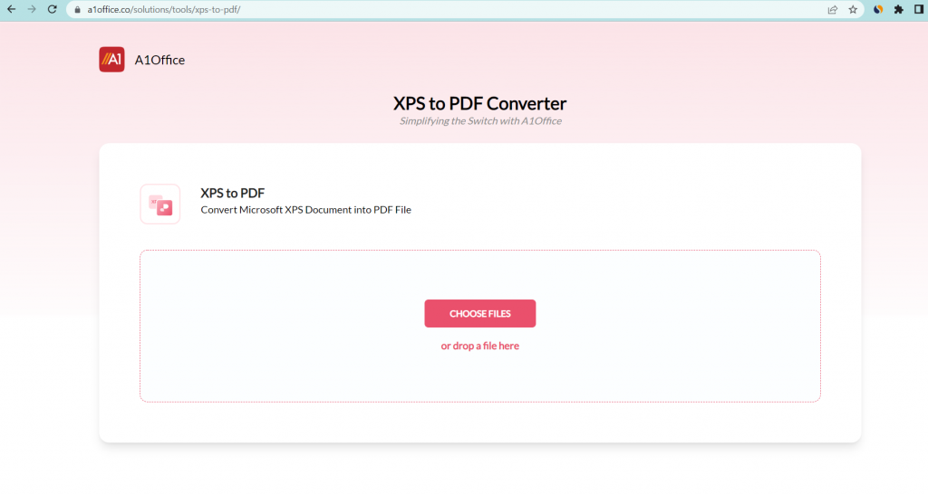How to convert xps to pdf using A1Office converter