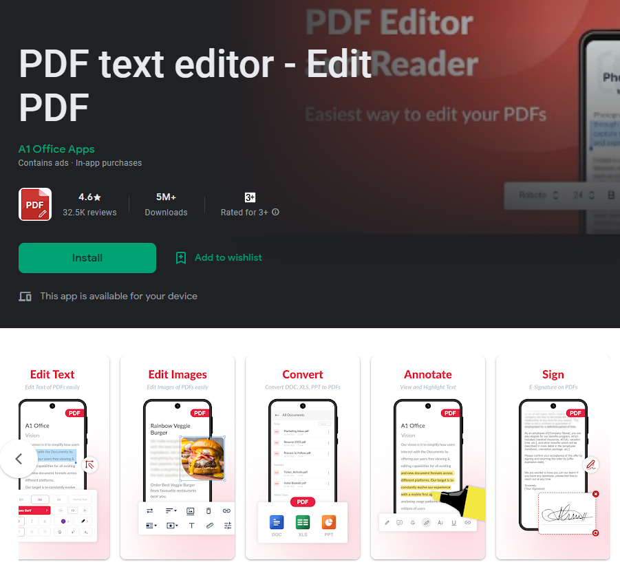 How to create a pdf on mobile using an android app